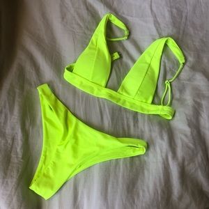 Brand new Neon Green bikini set!